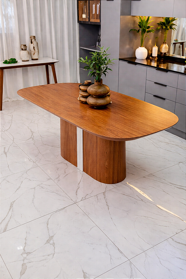 MESA ORGANICA C/ BASE RIPADA 180X100 | AVULSA