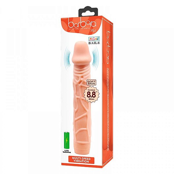 Prótese Realística com Vibração Multivelocidade 22,5×4,5 cm