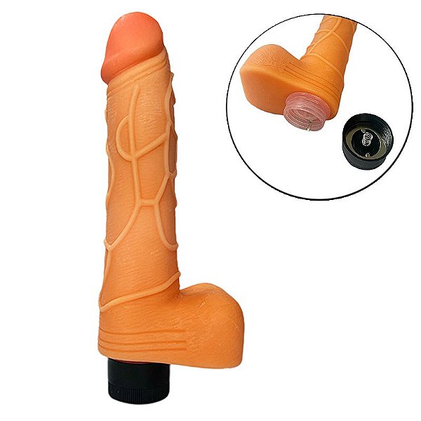 Pênis Realístico com Vibro Syberskin 20,7 x 3,5