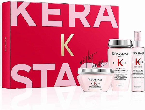 Kerástase Genesis Kit -  Shampoo Bain Nutri 250ml + Máscara Reconstituant 200ml + Leave In Défense 150ml