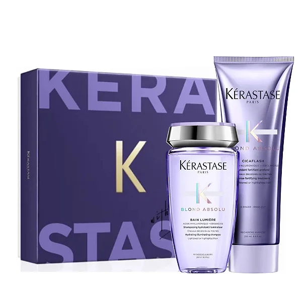 Kerástase Blond Absolu Kit - Shampoo Bain Lumiere 250 ml + Condicionador Cicaflash 250ml