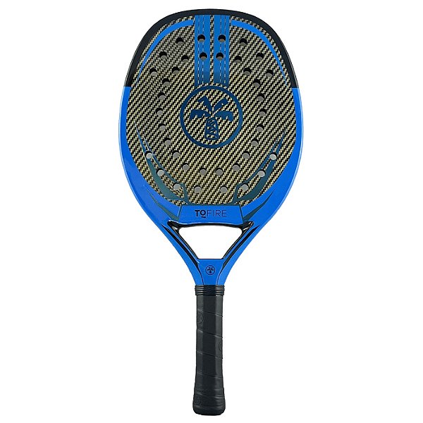 Raquete Beach Tennis Turquoise TQFire Holographic 1.1 - Azul