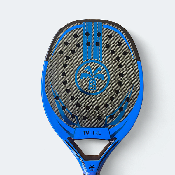 Raquete Beach Tennis Turquoise TQFire Holographic 1.1 - Azul