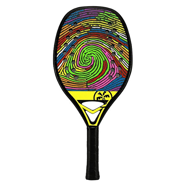 Raquete Beach Tennis Turquoise DNA Colors Extreme Amarela – Full Kevlar 21mm