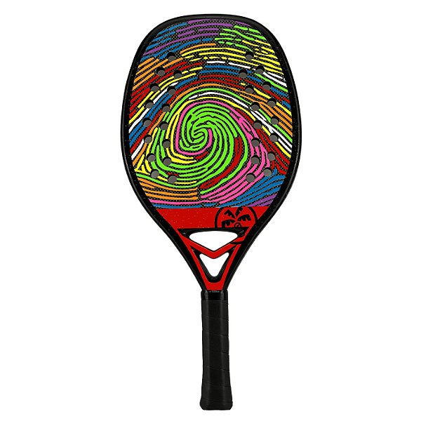 Raquete Beach Tennis Turquoise DNA Colors Extreme Vermelha – Full Kevlar 21mm