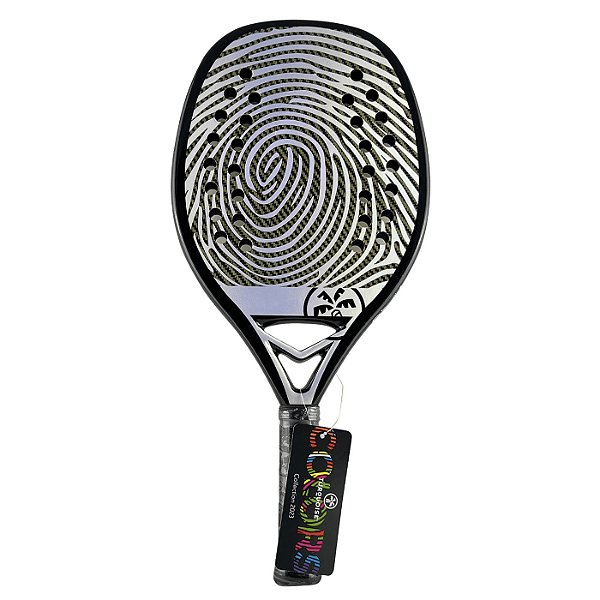 Raquete Beach Tennis Turquoise DNA Colors Extreme Branca – Full Kevlar 21mm