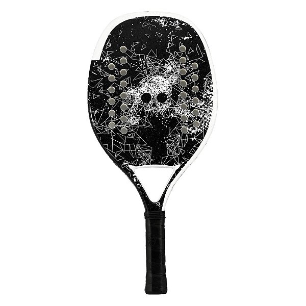 Raquete Beach Tennis Turquoise Black Death Team Branca – Fibra de Vidro + Extra Soft EVA