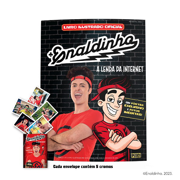 Álbum Oficial do Enaldinho - a Lenda + 10 envelopes de figurinhas