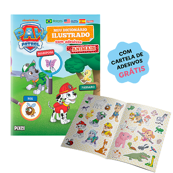 Patrulha canina - Meu primeiro dicionário de adesivos: Animais