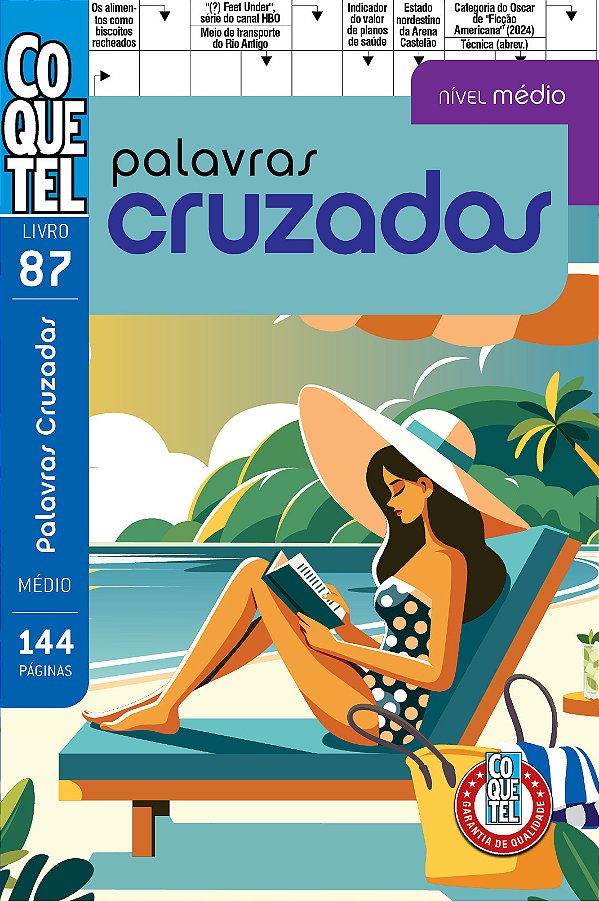 Livro Coquetel Palavras Cruzadas Médio 87