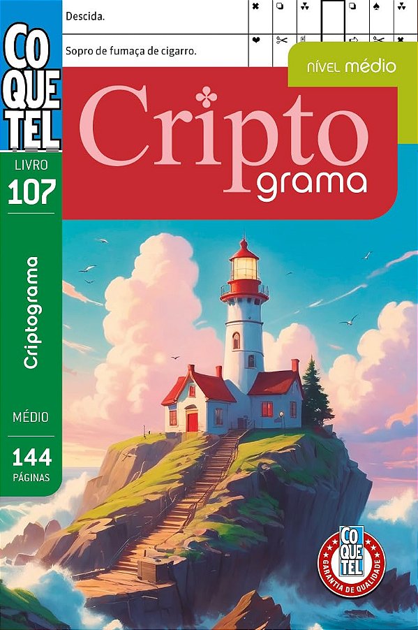 Livro Coquetel Criptograma 107: Nível médio