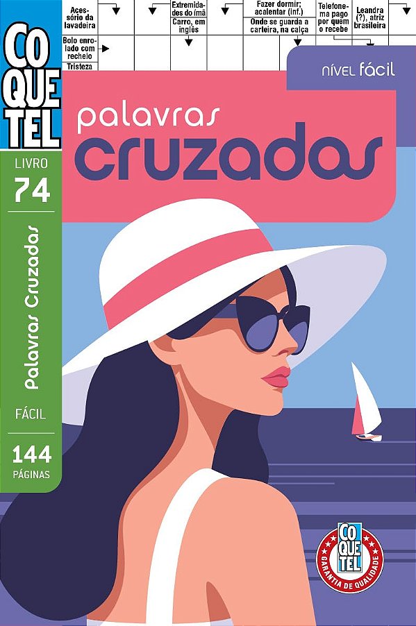 Livro Coquetel Palavras-Cruzadas 74: Nível Fácil