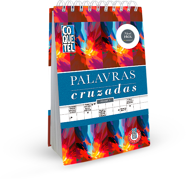 Livro Coquetel Espiral Palavras Cruzadas Nível Fácil Edição 1