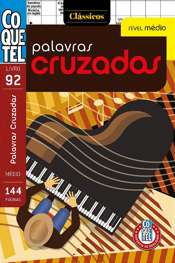 Livro Coquetel Palavras Cruzadas Médio 92