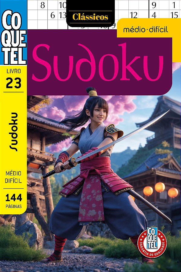 Livro Coquetel Sudoku Médio-Difícil 23