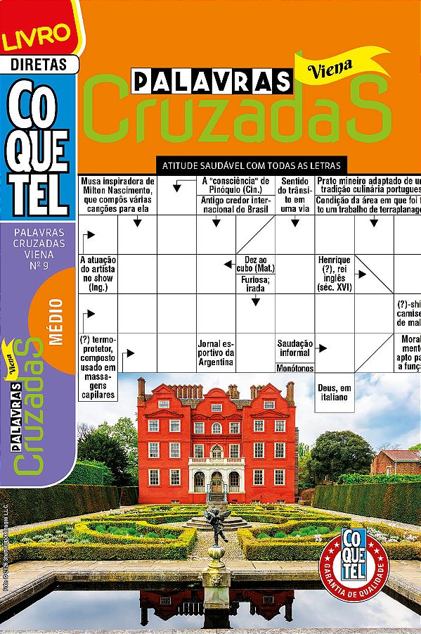 Livro Coquetel Palavras Cruzadas Viena 9