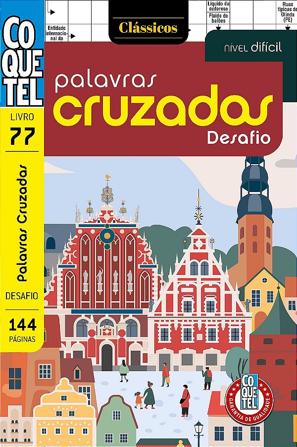 Livro Coquetel Palavras Cruzadas Desafio 77