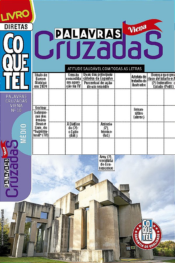 Livro Coquetel Palavras Cruzadas Viena 10