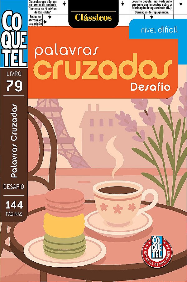 Livro Coquetel Palavras Cruzadas Desafio 79