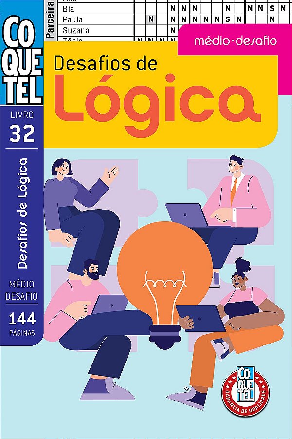 Livro Coquetel Desafios de Lógica 32