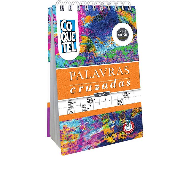 Livro Coquetel Espiral Palavras Cruzadas Difícil 1