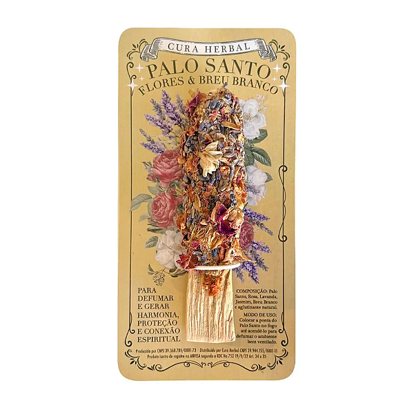 Palo Santo com Flores e Breu Branco