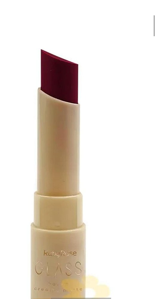 Batom Creamy Matte Linha Glass Ruby Rose - Cor GL7