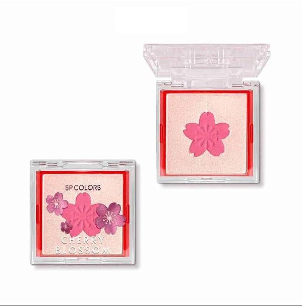 Blush e Iluminador Cherry Blossom - SP Colors