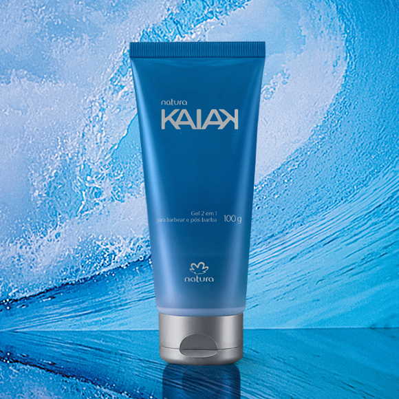 Gel 2 em 1 Para Barbear e Pós Barba Kaiak-Natura 100g