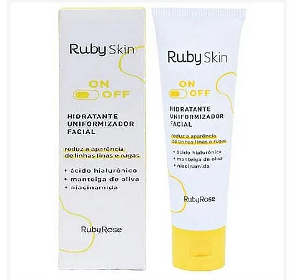 Hidratante Uniformizador Facial Ruby Skin 50g