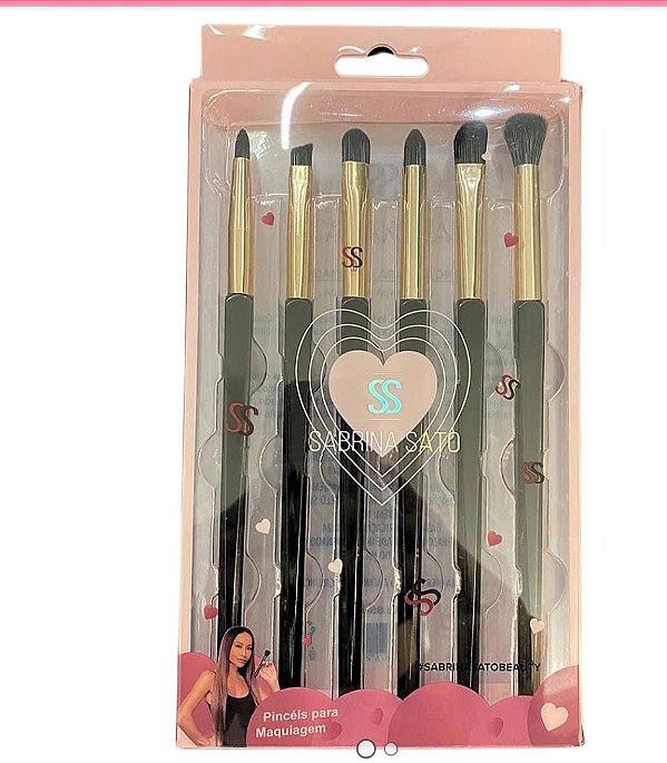 Kit de Pincéis Sabrina Sato com 6 peças