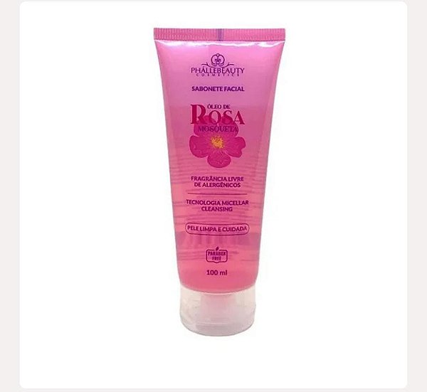Sabonete Facial Óleo de Rosa Mosqueta da Phállebeauty (100ml)