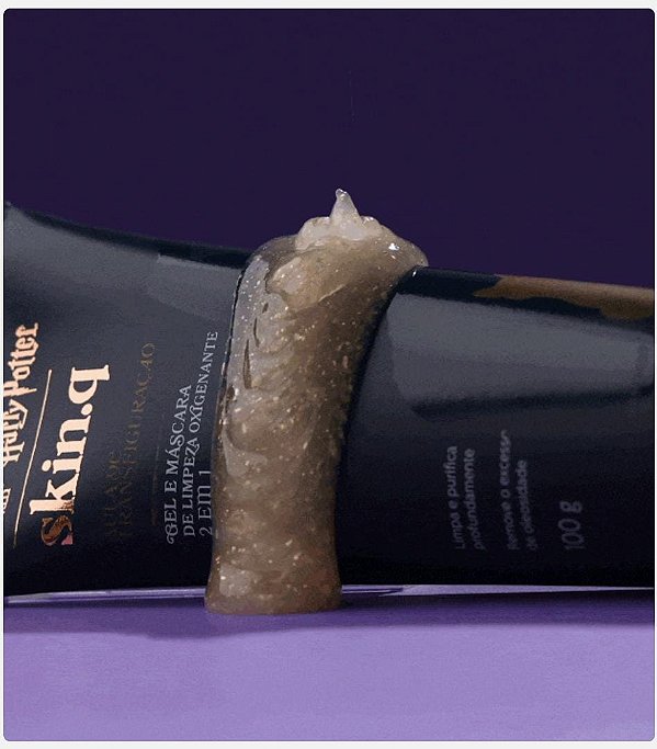 Gel e máscara de limpeza borbulhante 2 em 1- Harry Potter 100g