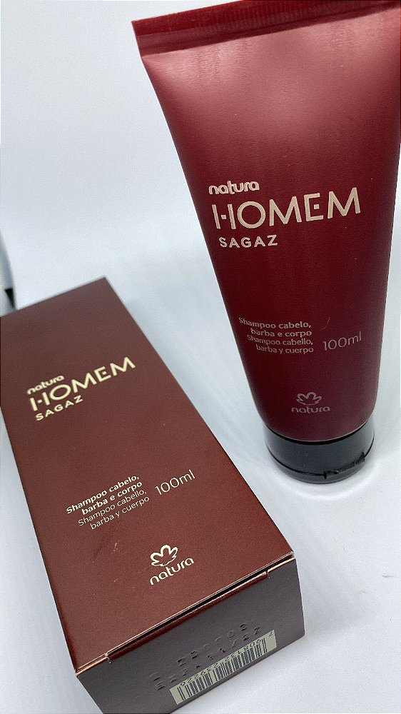 Shampoo Cabelo, Barba e Corpo Natura Homem Sagaz 100ml