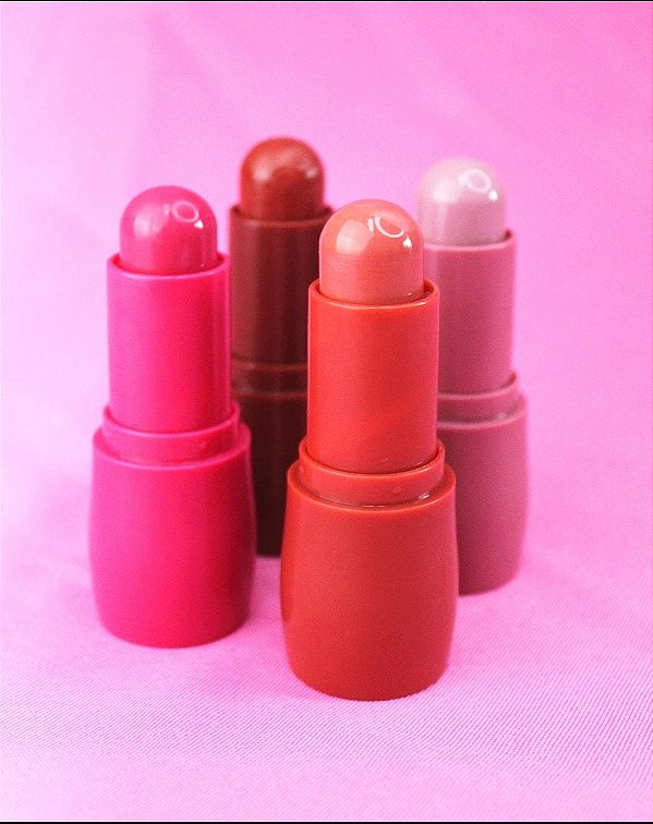 LANÇAMENTO Blush Stick Wike Make By Miss Rôse : Multifuncional com 4 Cores para Bochechas e Lábios..