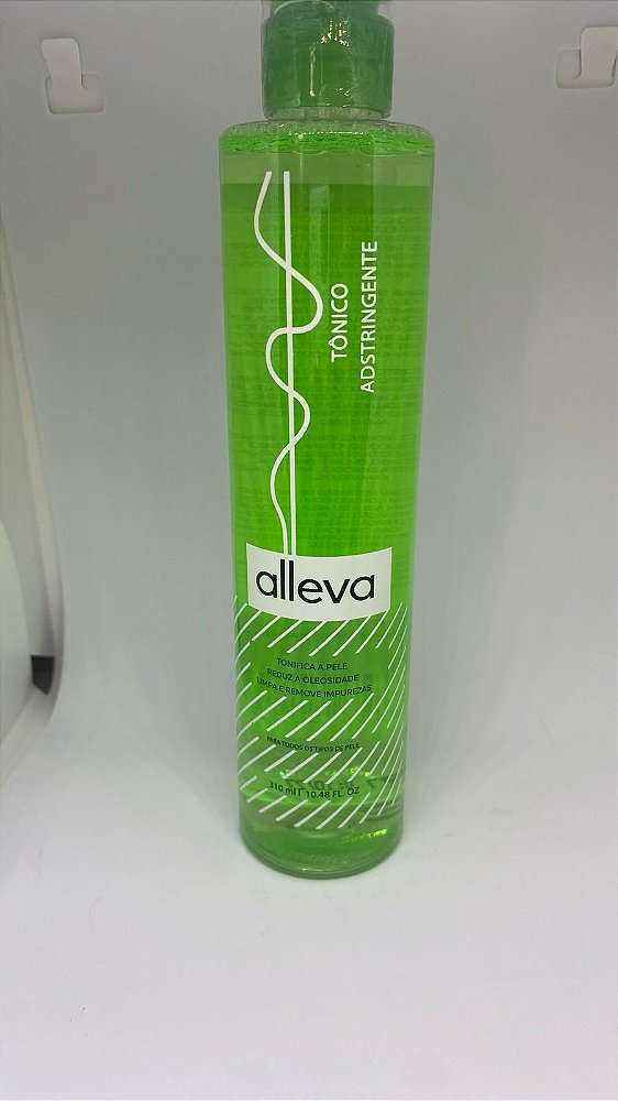 Tônico Adstringente Alleva 310ml – Limpeza Profunda e Revitalização com Pepino, Gengibre e Colágeno