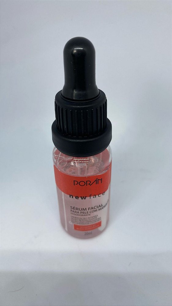 Sérum Facial Pele com Manchas New Face Porán 20ml-Uniformiza o Tom,Hidrata Ilumina Ação Antioxidante