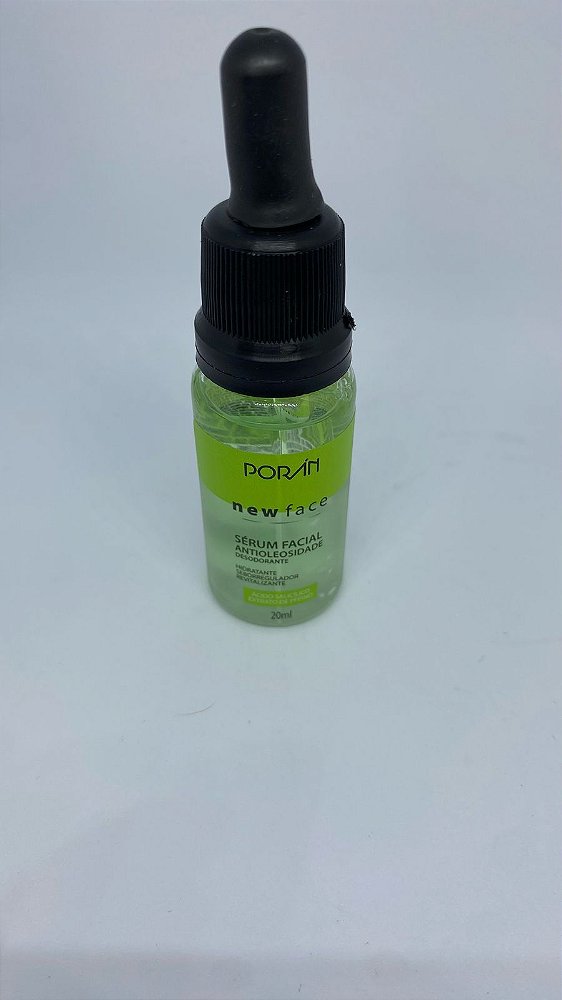 Sérum Facial Anti-Oleosidade New Face Porán 20ml – Controle de Oleosidade, Hidratação e Efeito Mate.