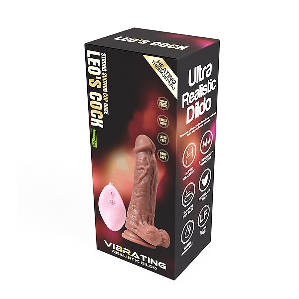 Prótese Leo's Vibratória com Pulsação e Controle Remoto – LIBB