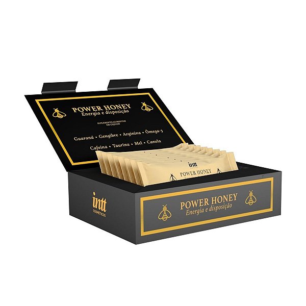 Caixa com 8 Saches de Power Honey Suplemento Unissex - INTT