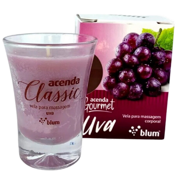 Vela Beijável com Aroma de Uva - BLUM! Perfeita para Massagem Íntima
