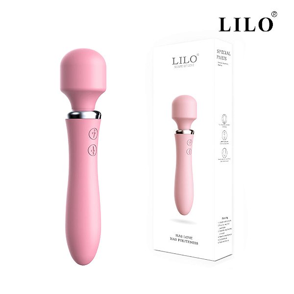 VIBRADOR AV025 C/DUPLA ESTIMULAÇÃO C/10 MODOS DE VIBRAÇÃO - LILO