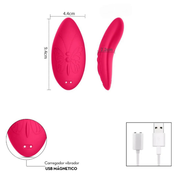 VIBRADOR DE CALCINHA BORBOLETA -VIA APP LB14