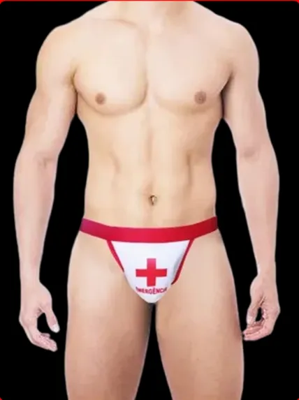 FANTASIA CUECA JOCKSTRAP 870 ENFERMEIRO VIA TENTAÇÃO