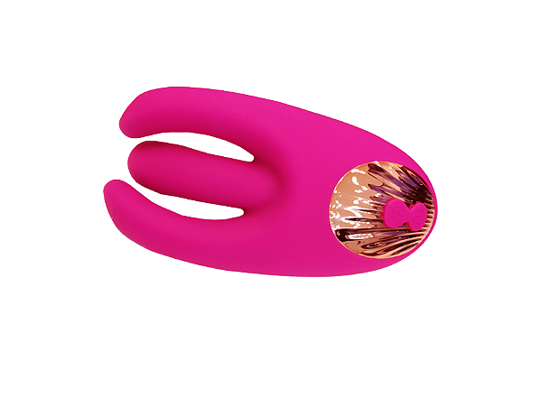 Vibrador com Movimento de Dedilhar e Estimulador de Clitóris