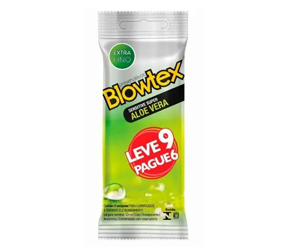 PRESERVATIVO SENSITIVE SUPER  LEVE 9 PAGUE 6 BLOWTEX