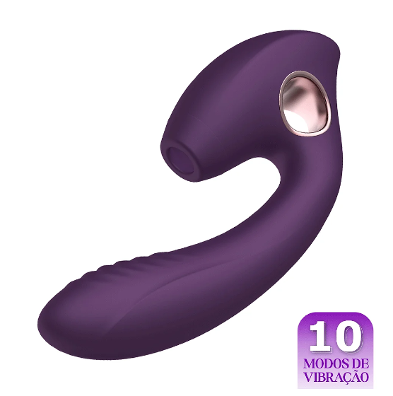 ZD080  Vibrador Alien Penetravel c/Alça e Sugador Clitoris