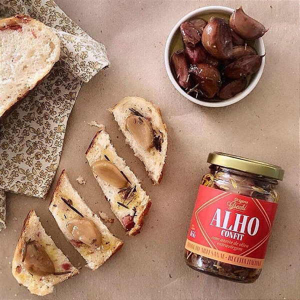 Alho Assado Confit - Origens Grechi