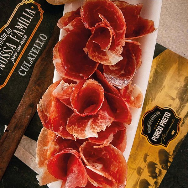 Culatello Fatiado - Pernil de Porco Preto Curado - Cancian