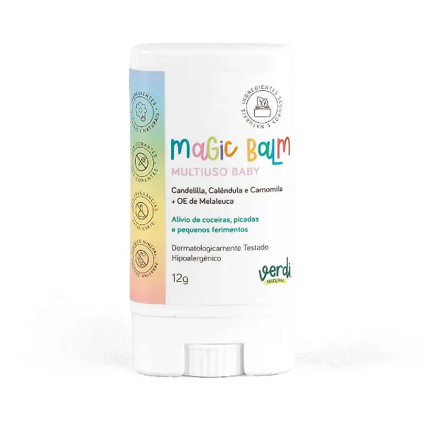Magic Balm Multiuso Baby - Balsamo para alivio de picadas e coceiras 12g - Verdi